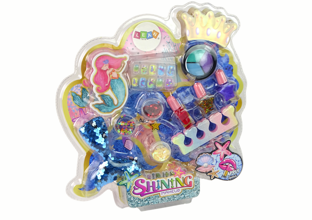 Makiažo ir nagų priežiūros rinkinys leantoys mermaid, 1 vnt.