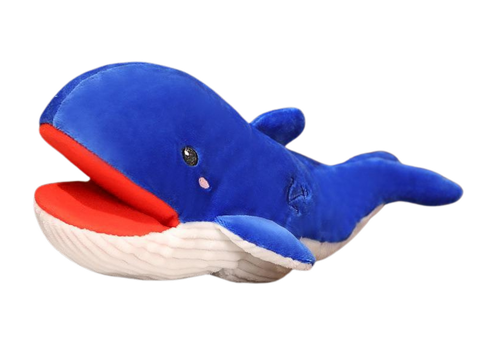 Minkšta pliušinė banginis 30 cm