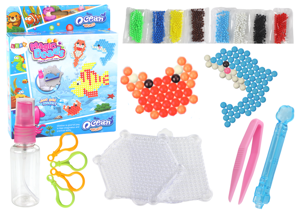 Vandens karoliukų rinkinys sea animals leantoys