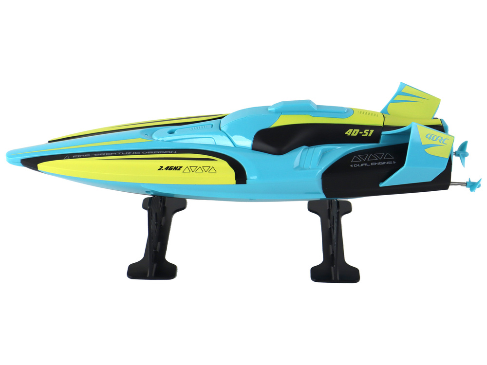 Turkio ir geltonos spalvos RC valdomas vandens laivas 2