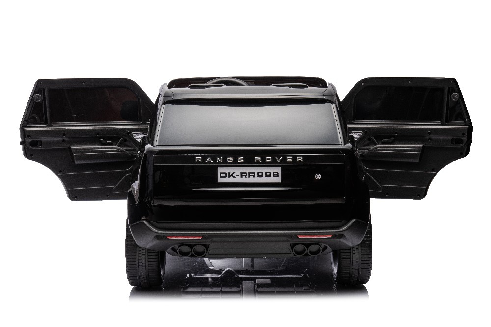 Dvivietis vaikiškas elektromobilis lean cars dk-rr998 range rover, juodas