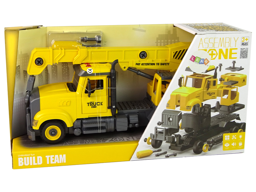 Žaislinis statybinis kranas lean toys