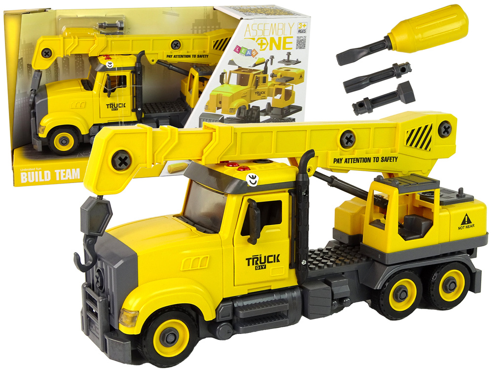 Žaislinis statybinis kranas lean toys
