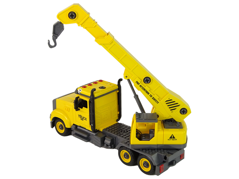 Žaislinis statybinis kranas lean toys