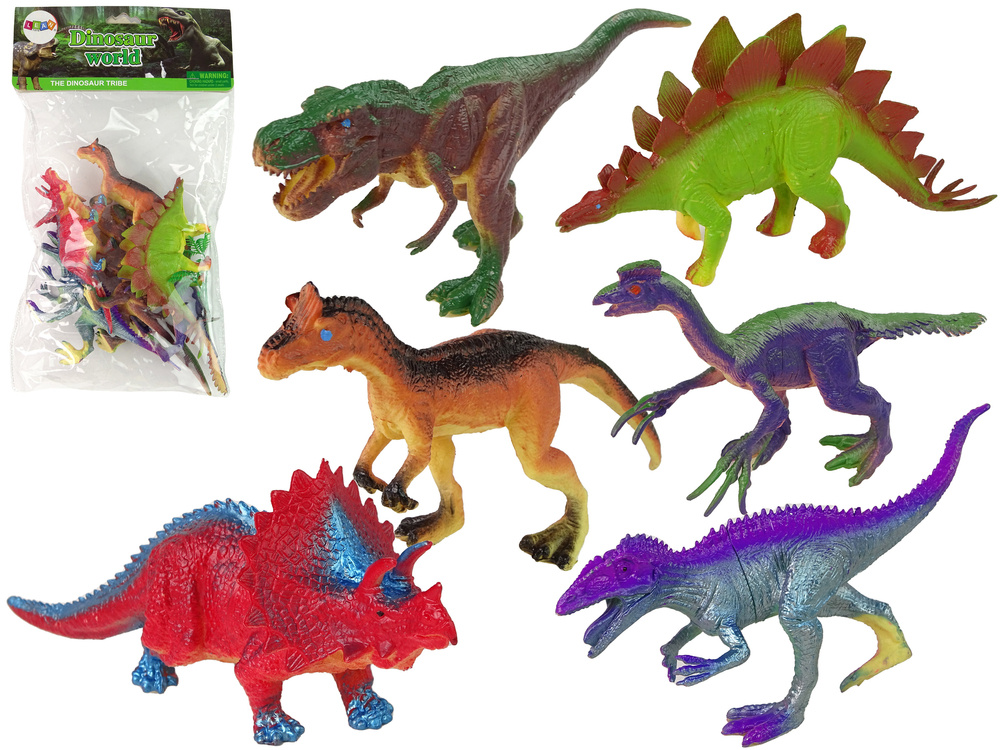 Figūrėlės dinozaurai lean toys, 6 vnt.