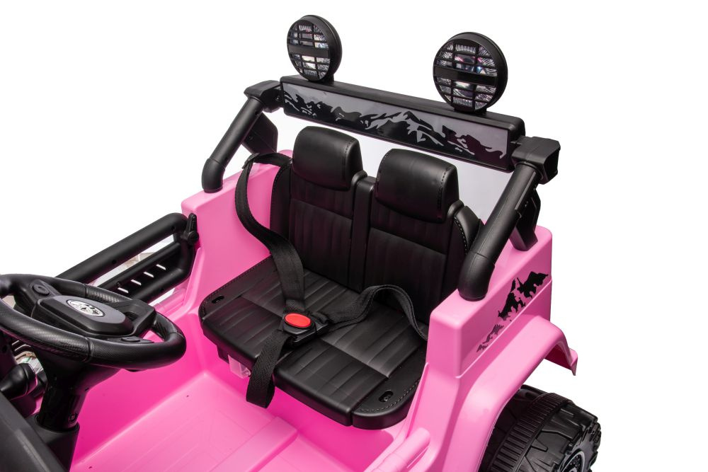 Vienvietis vaikiškas elektromobilis toyota fj lean cars, pink