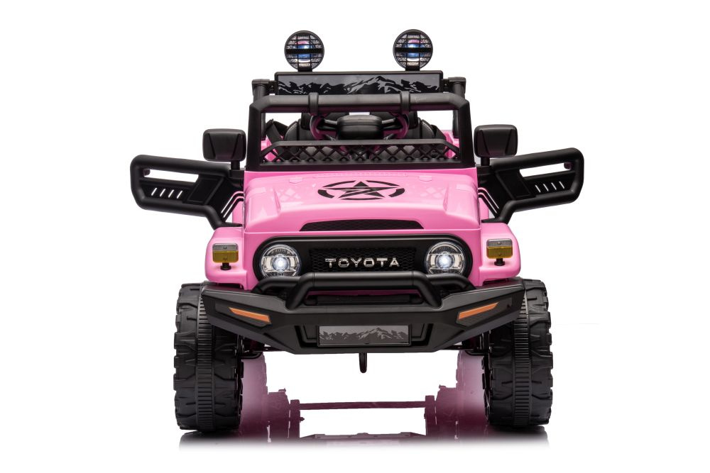 Vienvietis vaikiškas elektromobilis toyota fj lean cars, pink