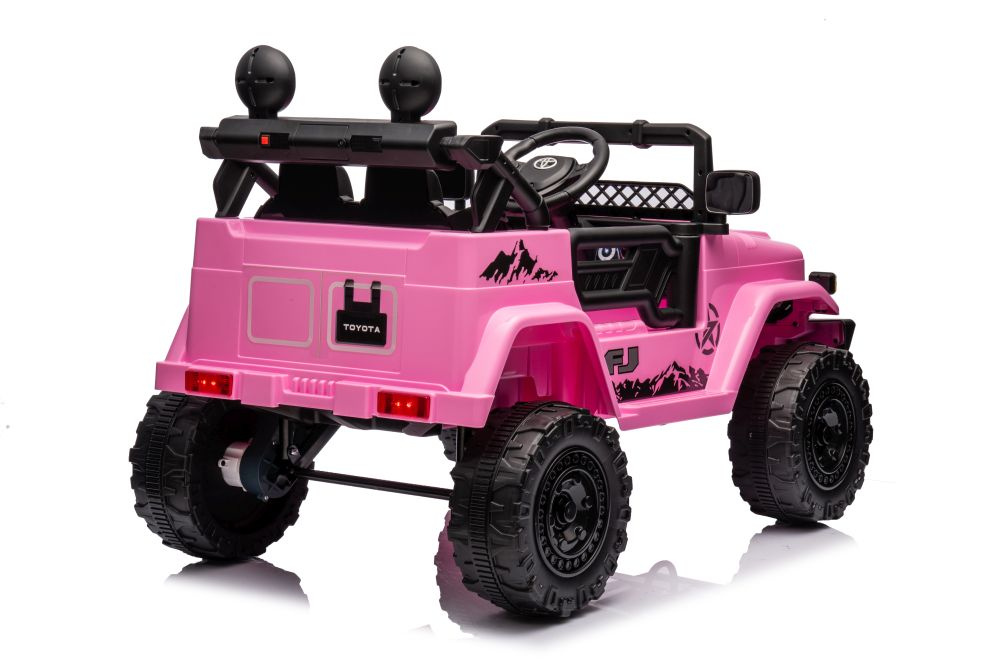 Vienvietis vaikiškas elektromobilis toyota fj lean cars, pink
