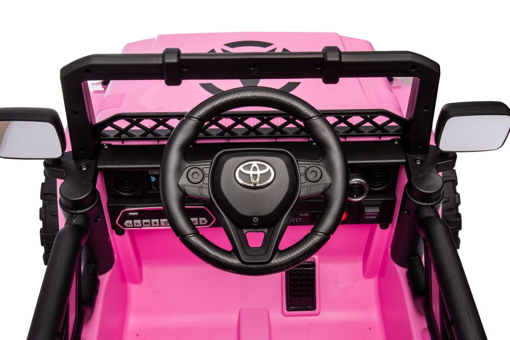 Vienvietis vaikiškas elektromobilis toyota fj lean cars, pink