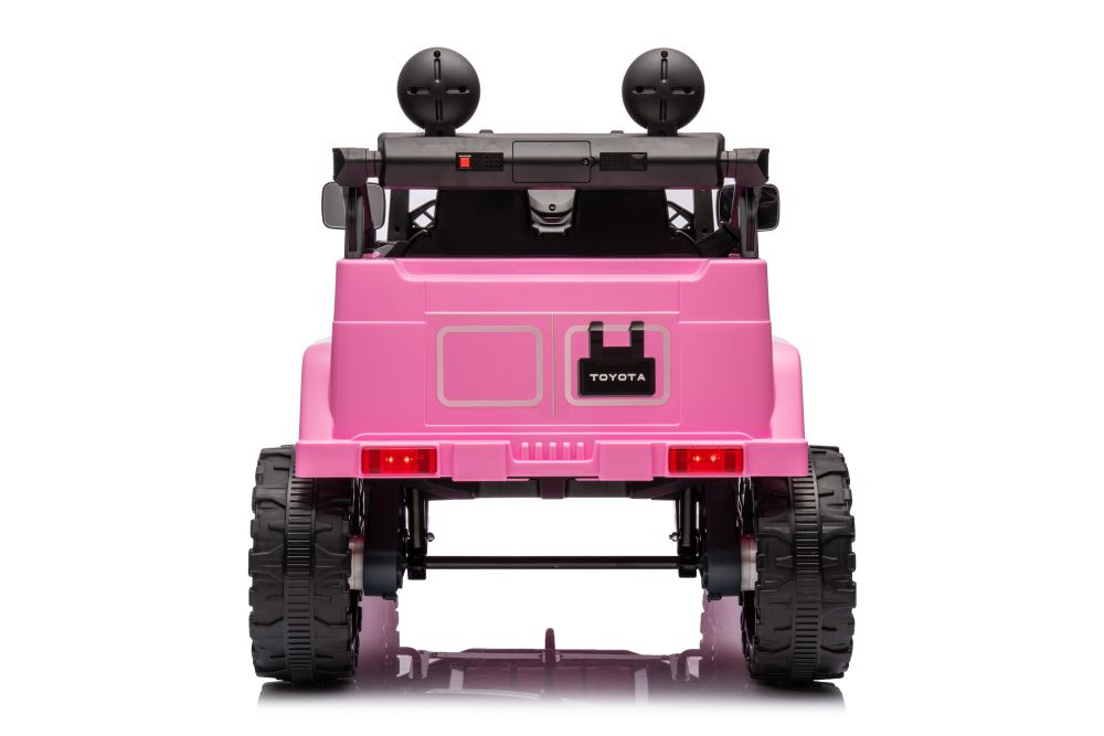 Vienvietis vaikiškas elektromobilis toyota fj lean cars, pink