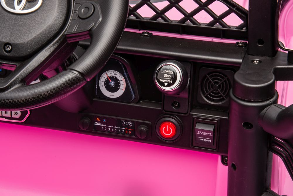 Vienvietis vaikiškas elektromobilis toyota fj lean cars, pink