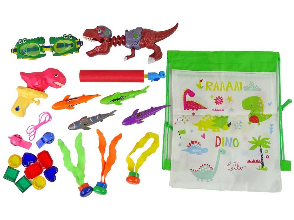Nardymo žaislų rinkinys dinozaurai leantoys