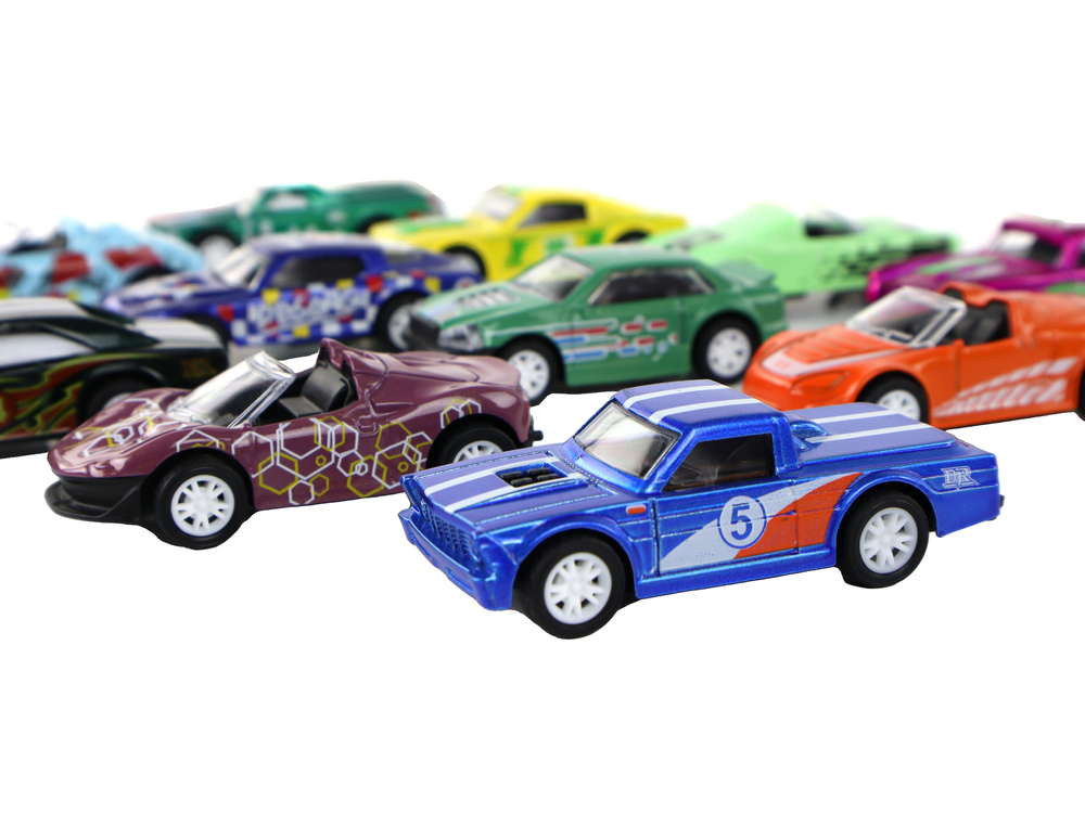 Žaislinių transporto priemonių rinkinys leantoys, 12 vnt