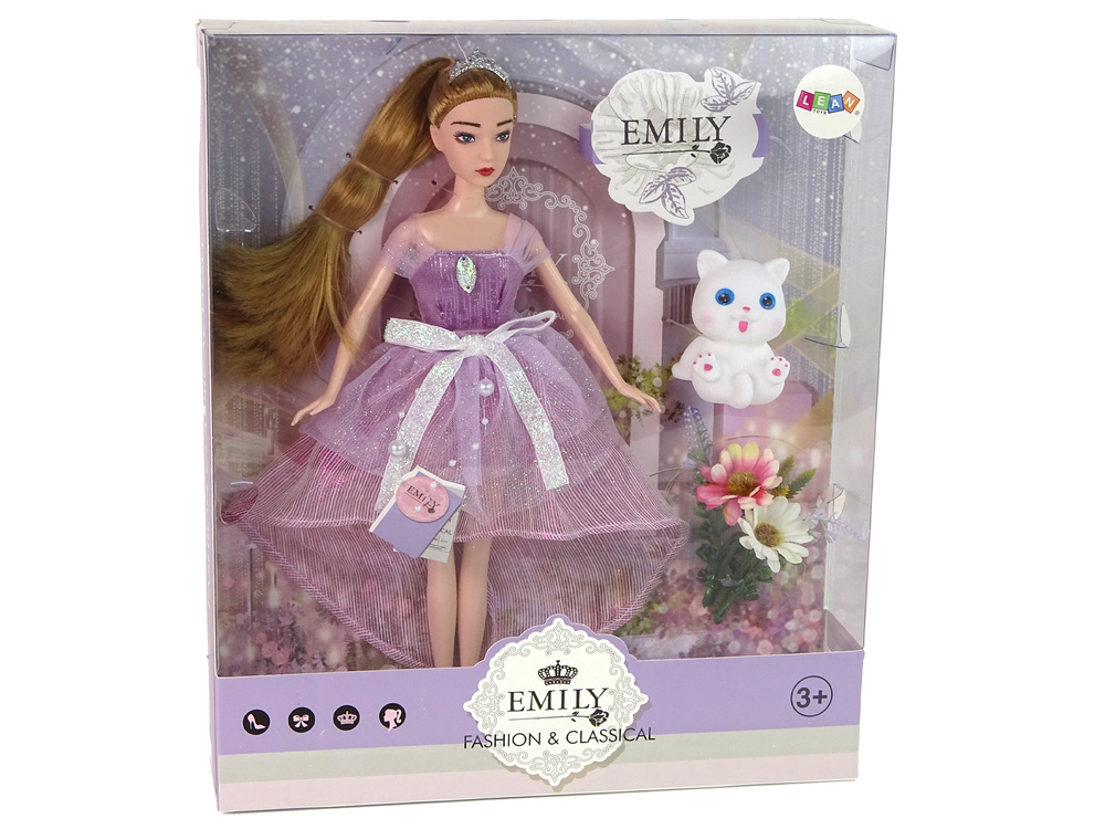Lėlė emily su augintiniu lean toys