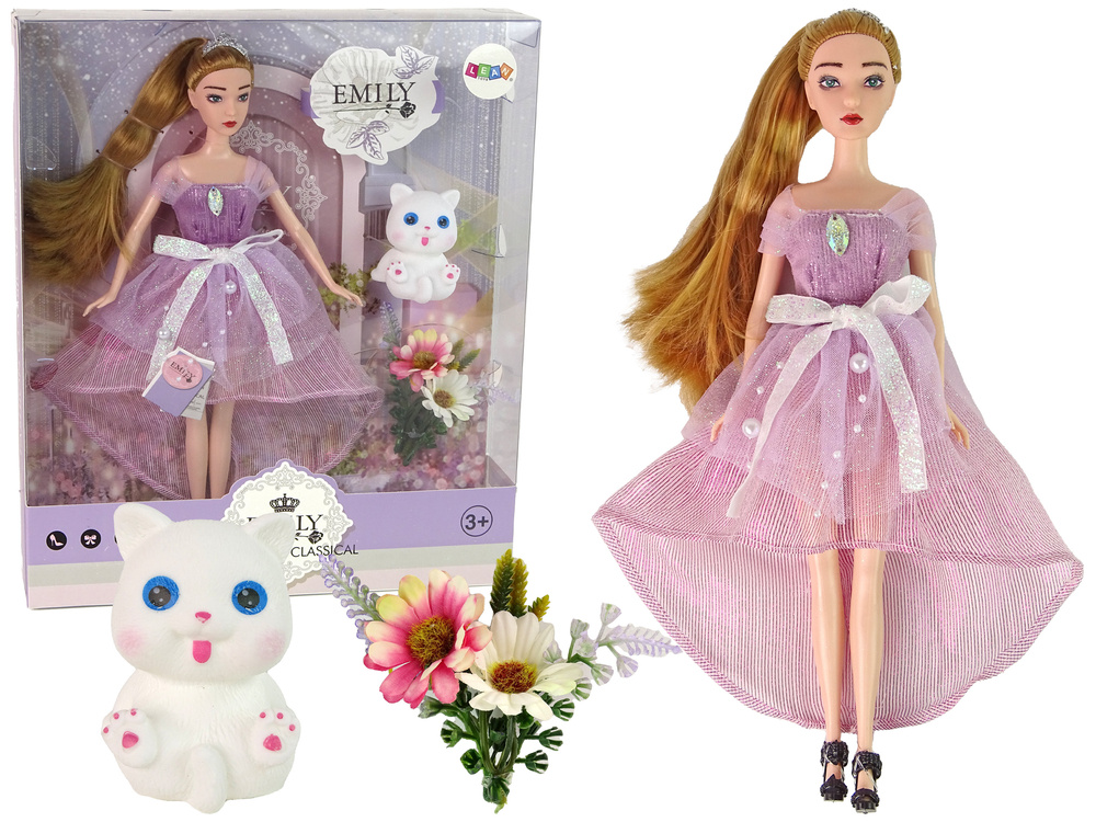 Lėlė emily su augintiniu lean toys