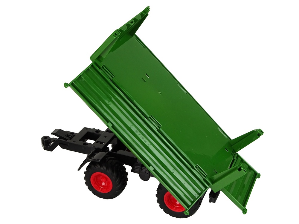 Nuotoliniu būdu valdomas traktorius su priekaba lean toys 1:24