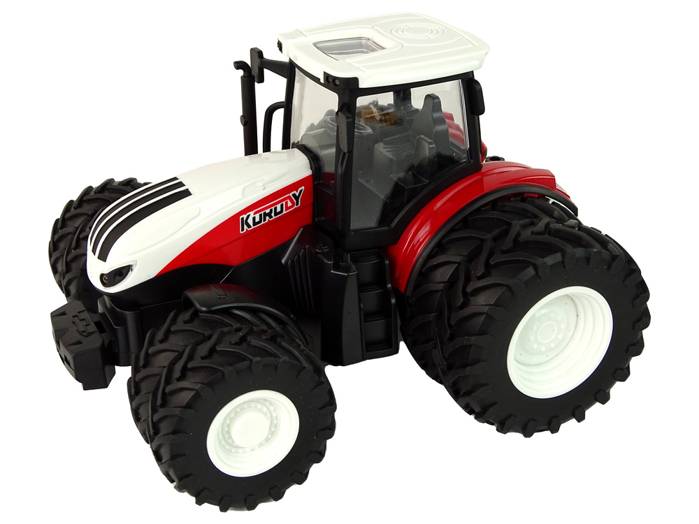 Nuotoliniu būdu valdomas traktorius su priekaba lean toys 1:24