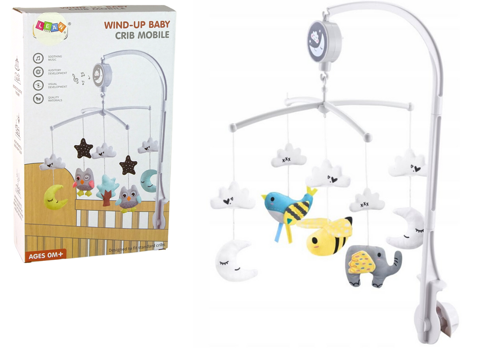 Muzikinė kūdikio karusėlė lean toys