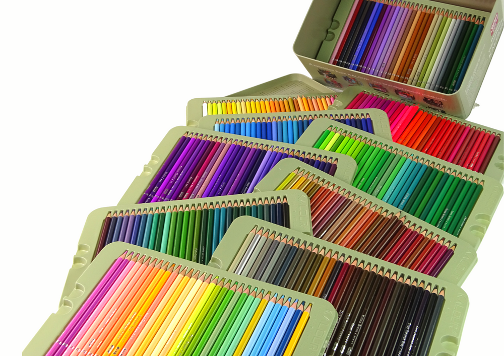 Spalvotų pieštukų rinkinys little artist 300 vnt. 2
