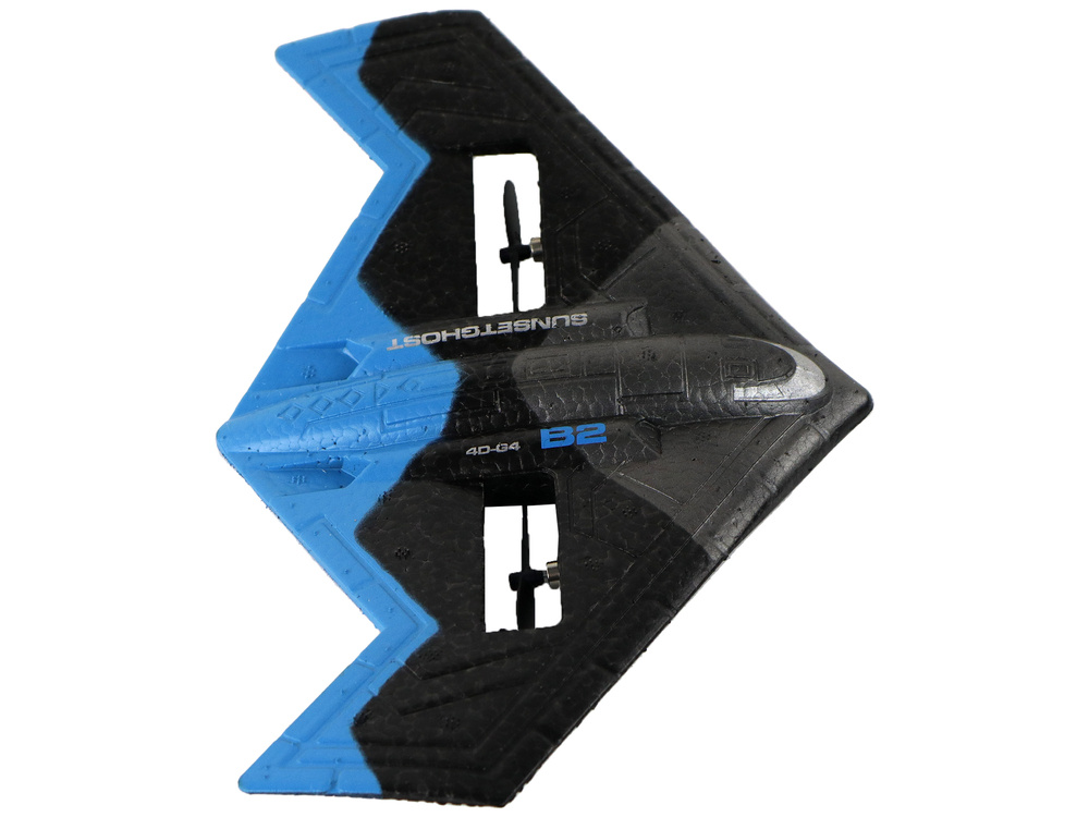 Nuotoliniu būdu valdomas lėktuvas 4d-g4 lean toys, mėlynas/juodas, 25x1x15 cm