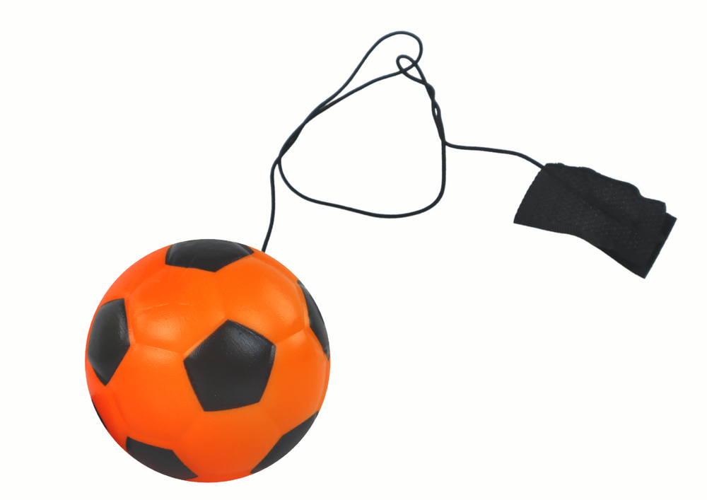 Oranžinis 6 cm PU futbolo kamuolys su guma