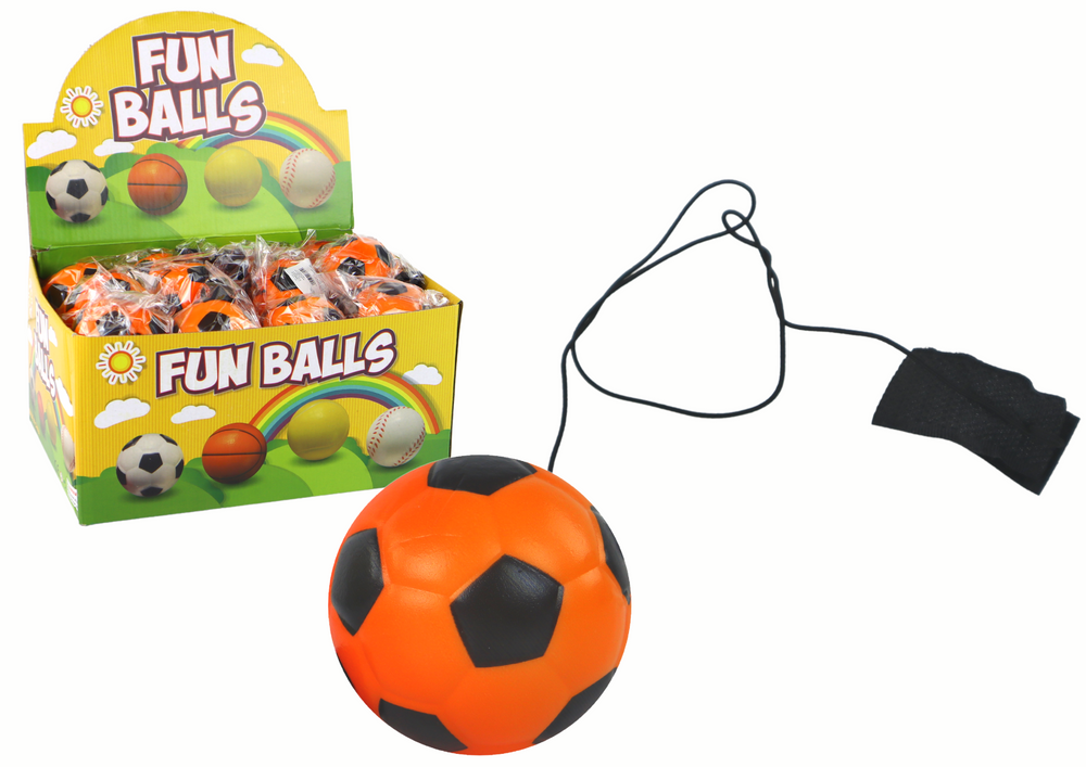 Oranžinis 6 cm PU futbolo kamuolys su guma