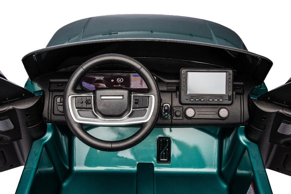 Dvivietis vaikiškas elektromobilis lean cars dk-rr998 range rover, žalias