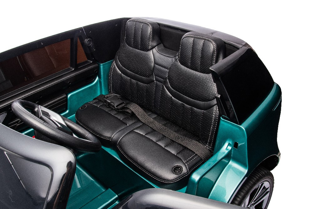 Dvivietis vaikiškas elektromobilis lean cars dk-rr998 range rover, žalias