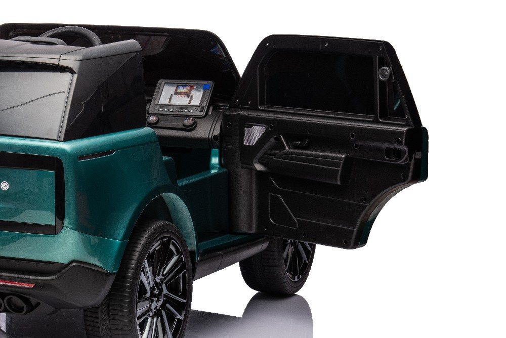 Dvivietis vaikiškas elektromobilis lean cars dk-rr998 range rover, žalias