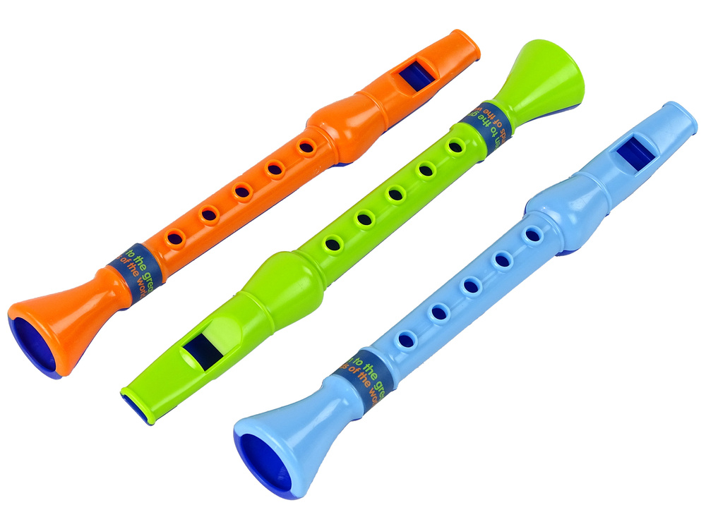Vaikiškų fleitų rinkinys lean toys, 3vnt.
