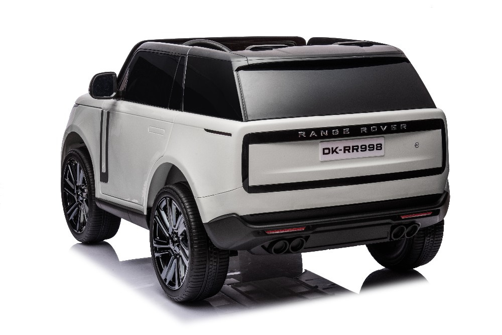 Dvivietis vaikiškas elektromobilis lean cars dk-rr998 range rover, baltas