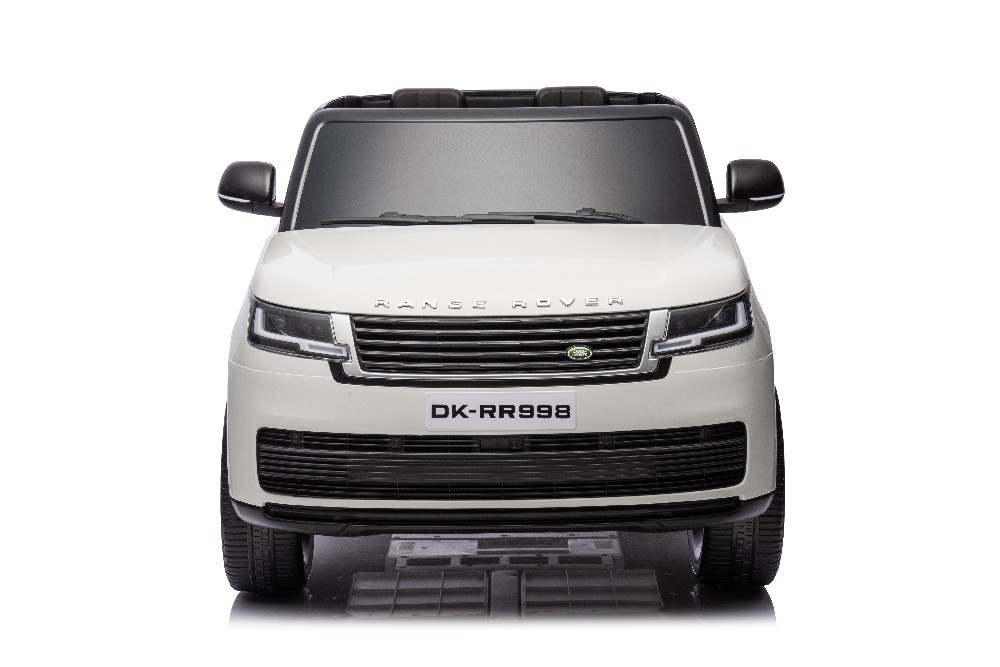 Dvivietis vaikiškas elektromobilis lean cars dk-rr998 range rover, baltas