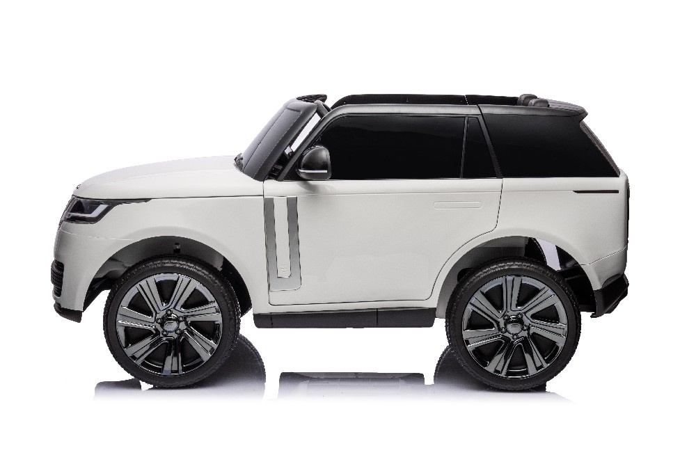 Dvivietis vaikiškas elektromobilis lean cars dk-rr998 range rover, baltas