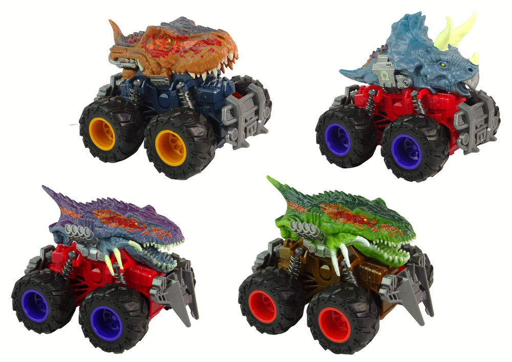 Žaislinis automobilis dinozauras lean toys, 1vnt.