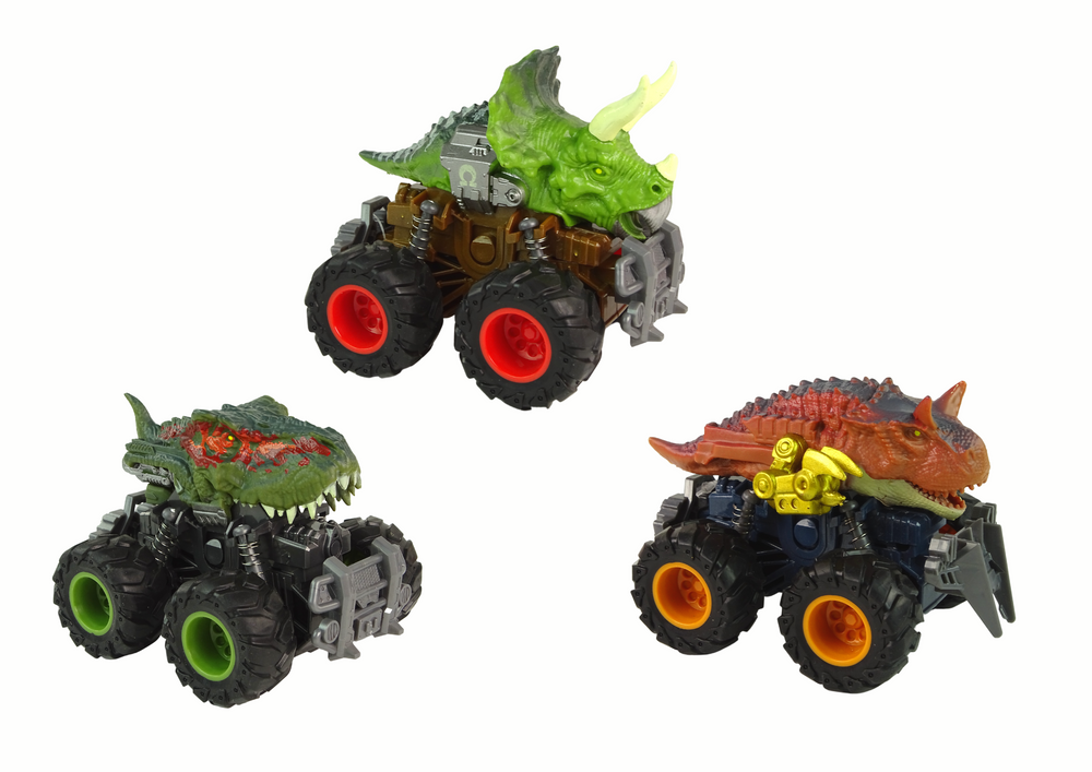 Žaislinis automobilis dinozauras lean toys, 1vnt.