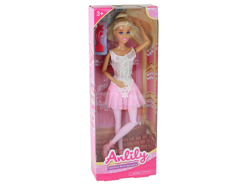 Lėlė anlily balerina, 30x7x5 cm, 2 d.