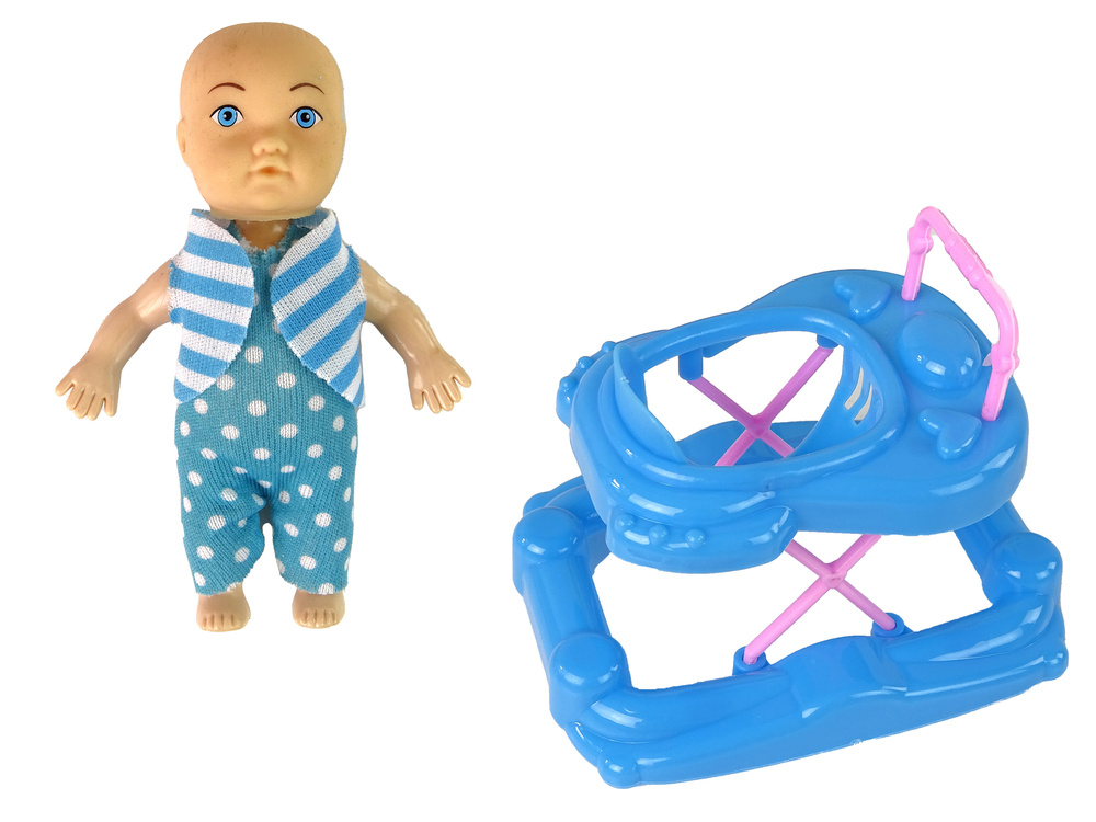 Besilaukianti lėlė su priedais lean toys