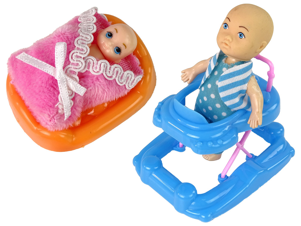 Besilaukianti lėlė su priedais lean toys