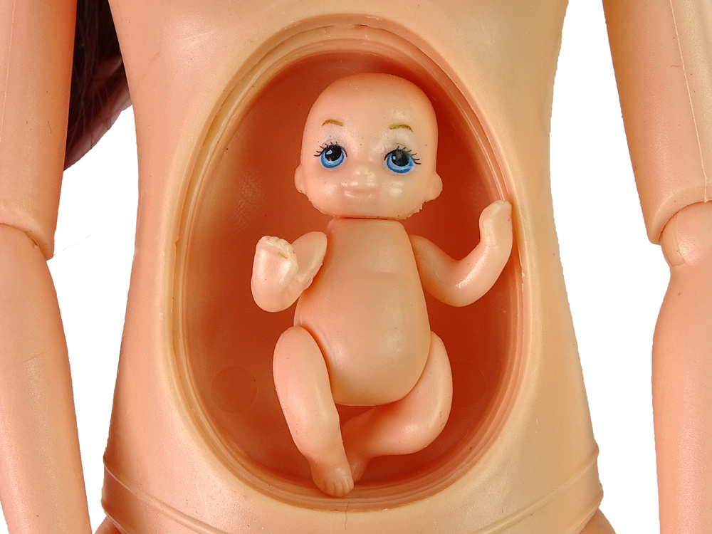 Besilaukianti lėlė su priedais lean toys