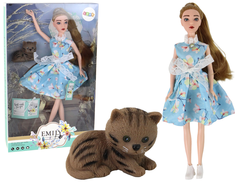 Lėlė su kačiuku emily spring