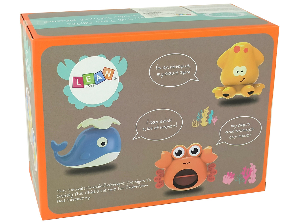 Vonios žaislas jūros gyvūnai lean toys