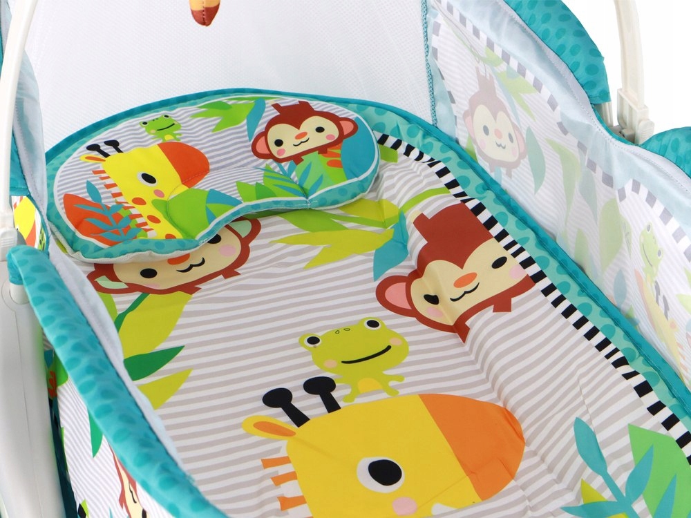 Mėlynas daugiafunkcinis gultukas-sūpynės rocker 2in1 lean toys