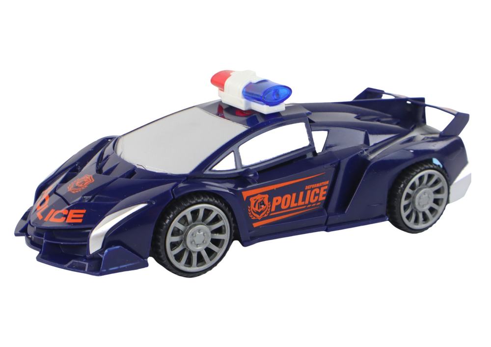 Automobilis - robotas 2in1 lean toys, mėlynas