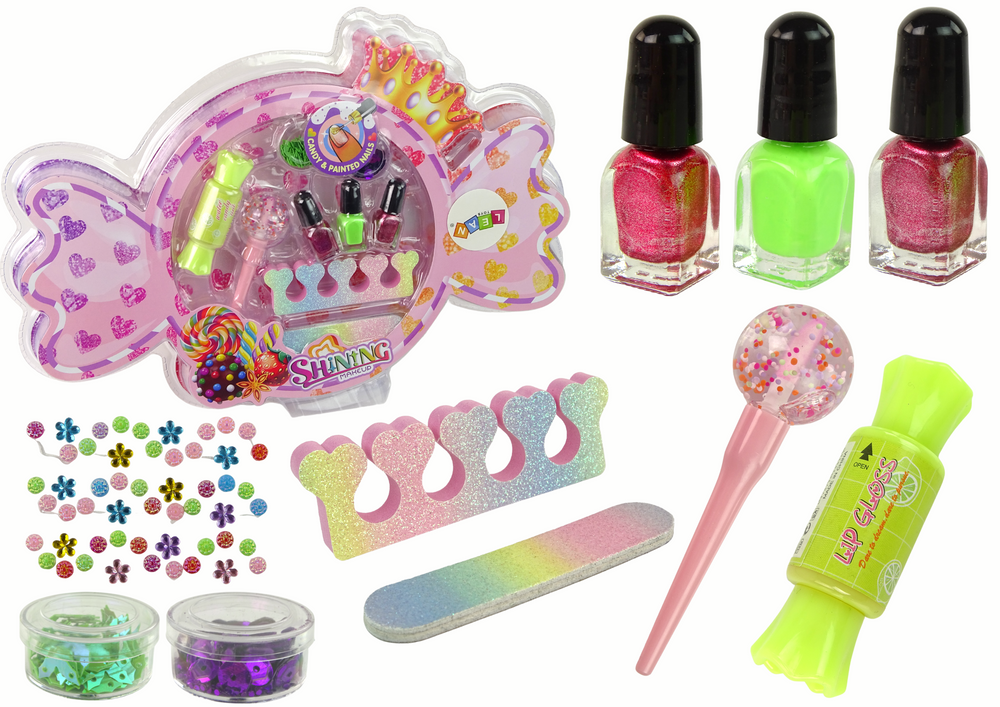 Vaikiškas pedikiūro rinkinys lean toys, 9 d.