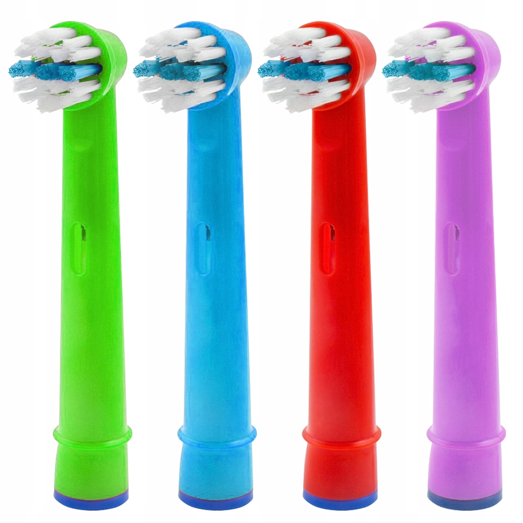 "Oral-b Junior Pro Violet" dantų šepetėlis + 4x EB-10A Color pakaitinis antgalis