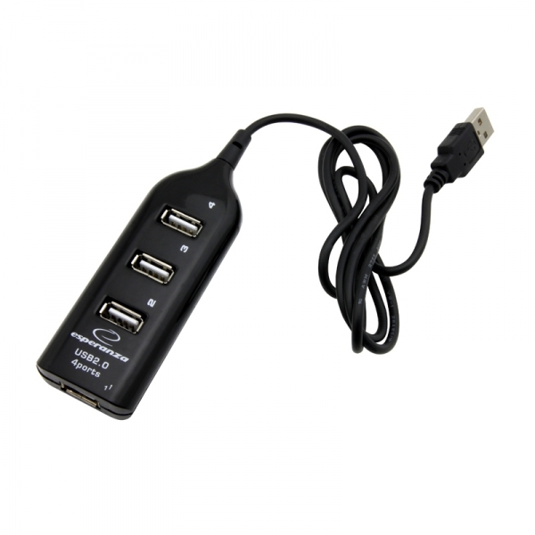 Šakotuvas esperanza 4 jungtys ea116 usb2.0
