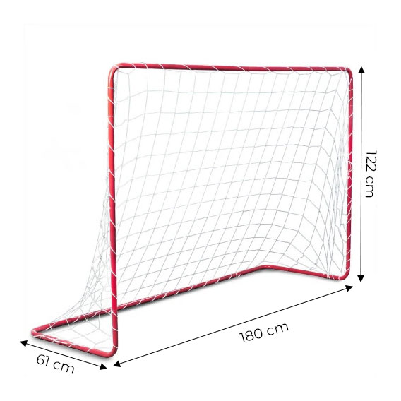 Futbolo vartai vaikams su tinklu 180x122cm, 2 vnt., ecotoys