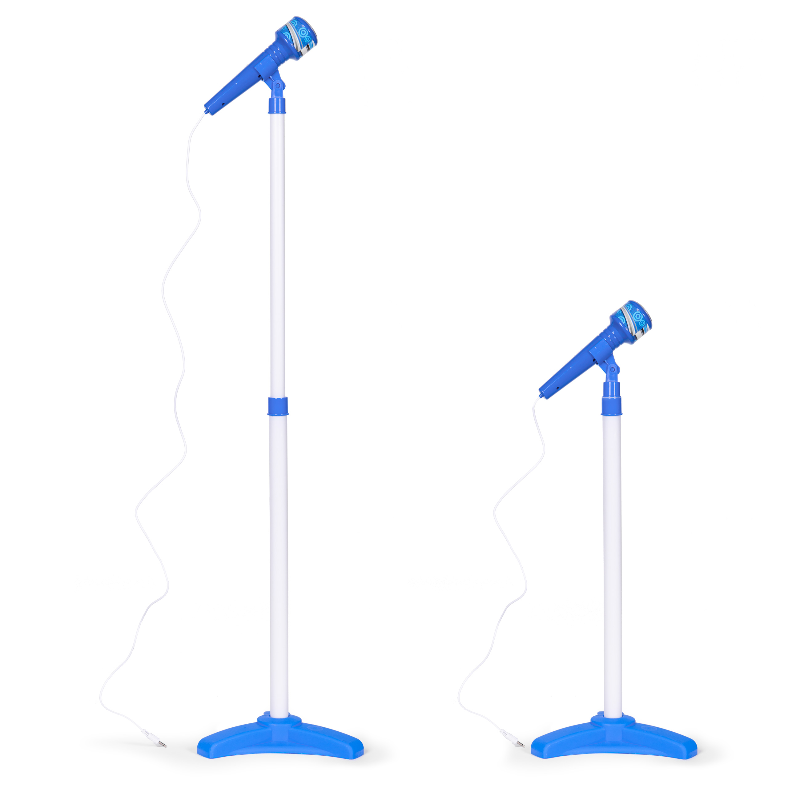 Elektrinė gitara ir mikrofonas su standu