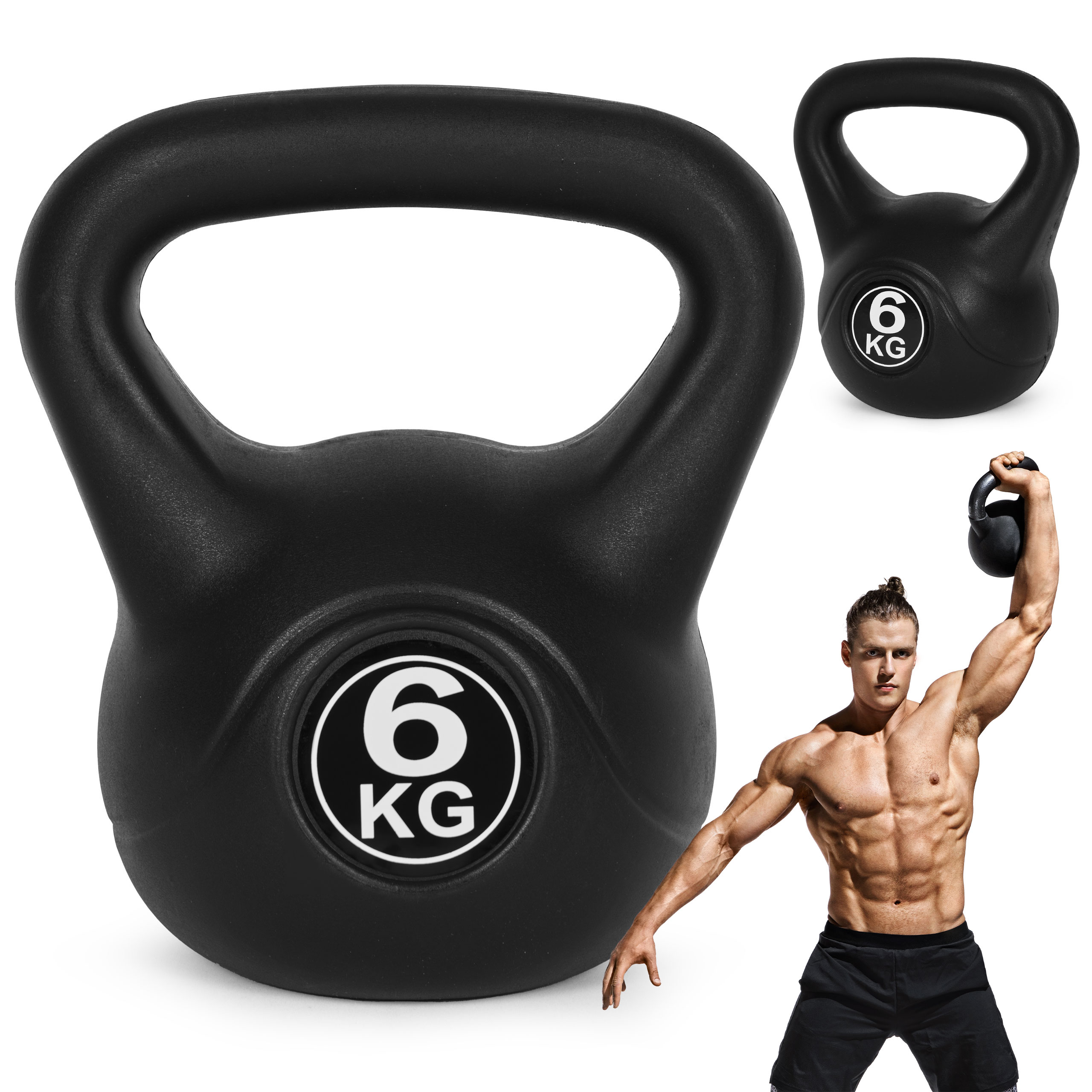 Kettlebell 6 kg, treniruoklis, hantelis, svarmuo, ModernHome
