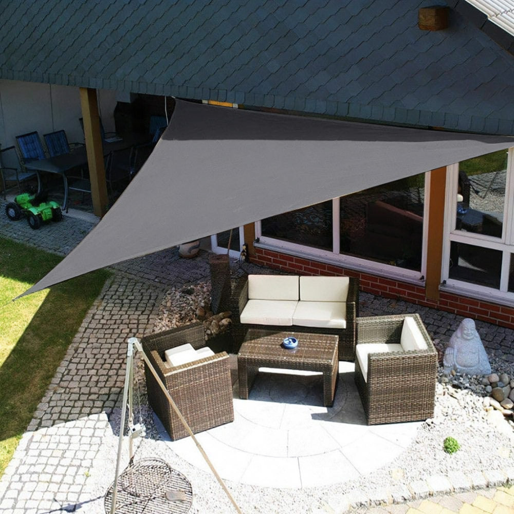 Skėčio nuo saulės burė vandeniui atsparus baldakimas 3x3x3m ModernHome - pilka